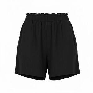 Torrid Elastic Waistband Lined Rayon Pull-on Shorts Black Size 1/1X